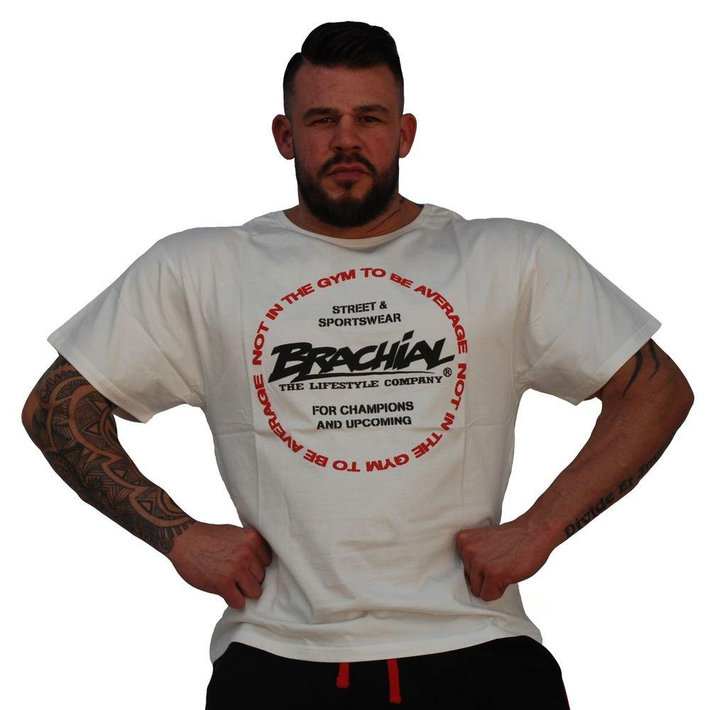 Streetwear Gym Brand - Белая футболка Style White Brachial GYM