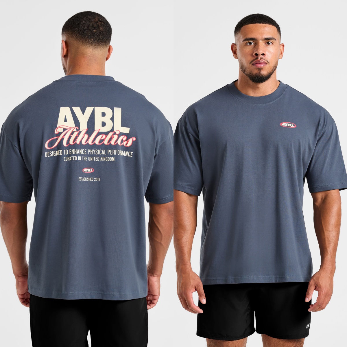Streetwear Gym Brand - Классическая спортивная футболка оверсайз с принтом,